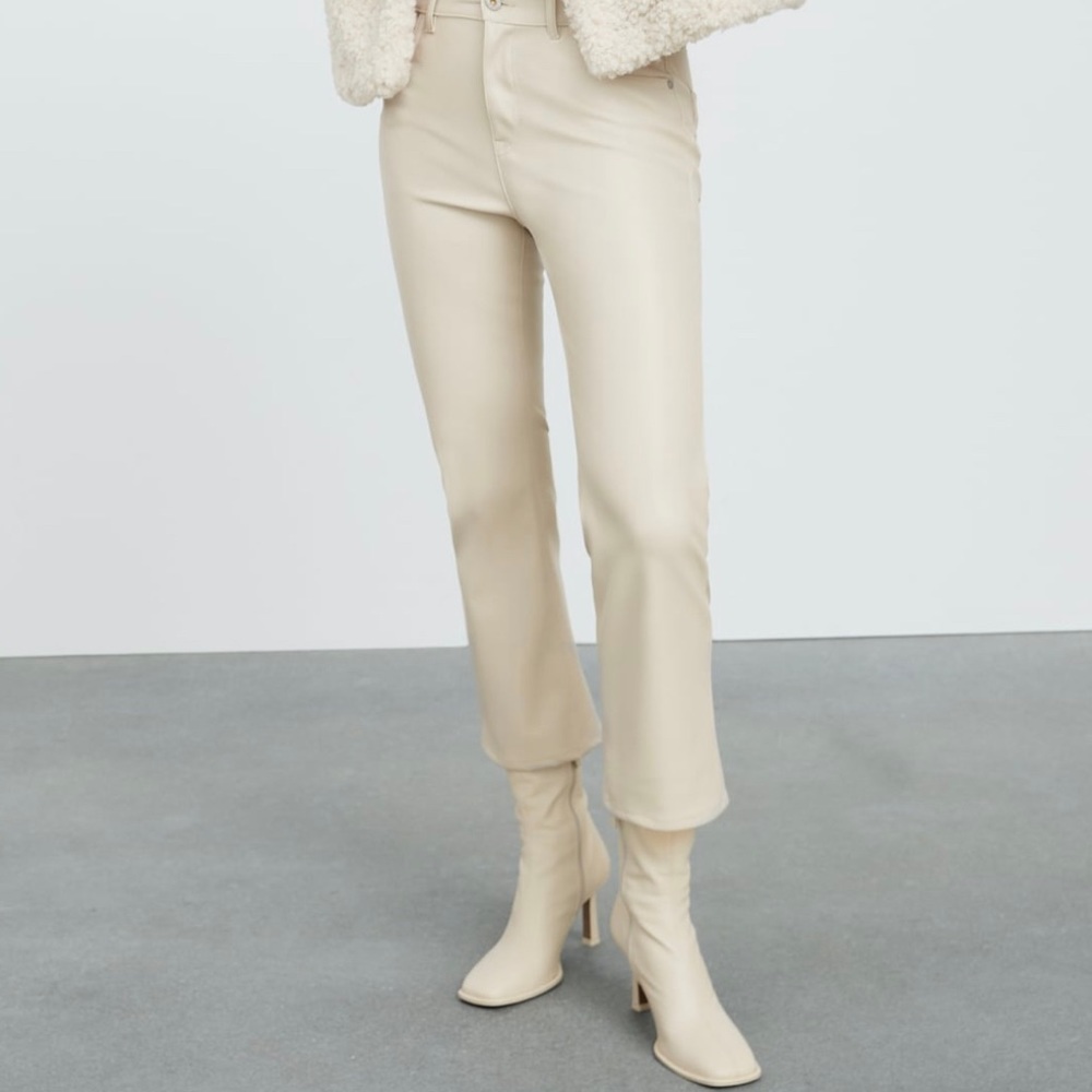 Zara faux leather pants
